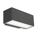 Luminaire mural d’extérieur AFRODITA LED SINGLE EMISSION - 22CM Bas, à 1 flamme IP65, anthrazit 
