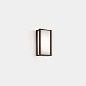 wall and ceiling luminaire SKAT MINI 200MM flat, impact resistant, on/off IP65, brown 