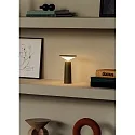 LEDS C4 Lampe de table COCKTAIL LED avec variateur tactile, conique IP20, gris gradable