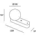 Lampe de table PERLINA TABLE avec connexion USB, CCT Switch, avec prise de courant, avec variateur tactile IP20