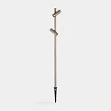 Lampe à piquet de terre JUNCUS 2 HEADS à 2 flammes IP66, marron