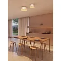 LEDS C4 Applique et plafonnier MISO Ø 285MM E27 IP20, blanc mat gradable