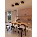 Applique et plafonnier MISO Ø 433MM E27 IP20, blanc mat gradable