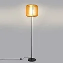 LEDS C4 Lampadaire VIVA E27 IP20, lumière en bois, noir