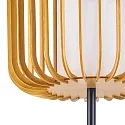 LEDS C4 Lampadaire VIVA E27 IP20, lumière en bois, noir