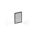 Mirror clamp luminaire DONNA LED, square, IP44, CCT, incl. GX53 6W 2700K/4000K 500lm, silver leaf