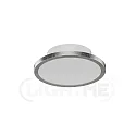 LightMe Luminaire de plafond AQUA DISK-1 / 147MM à 1 flamme, CCT Switch, commutable GX53 IP44, feuille d'argent 