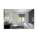 Recessed luminaire PLANO, 1-flame, IP44, Ø 14.7cm, CCT, incl. GU10 8W 2700K/4000K 650lm, silver leaf