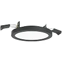 Plafonnier encastré AQUA PLANO Ø 14.7CM rigide, CCT Switch, commutable GX53 IP44, noir mat 