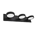 Luminaire de miroir AQUA ONNA 3 flammes, CCT Switch, commutable GX53 IP44, noir mat 