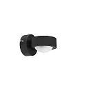 Luminaire mural direct GX53 IP20, satiné, noir mat