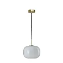 Luminaire à suspension CUSCINO MEDIUM E27 IP20, laiton, noir