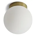 Applique et plafonnier PALLA SINGLE IP44, laiton gradable