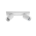 Lumexx Luminaire de plafond SPOTON 2 à 2 flammes GU10 IP20, blanche