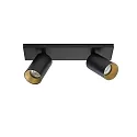 Luminaire de plafond SPOTON 2 à 2 flammes GU10 IP20, noir 