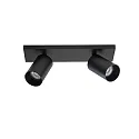 Lumexx Luminaire de plafond SPOTON 2 à 2 flammes GU10 IP20, noir 