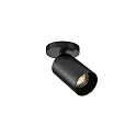 Luminaire de plafond SPOTON CIRCLE 1 à 1 flamme GU10 IP20, noir 