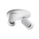 Luminaire de plafond SPOTON CIRCLE 2 à 2 flammes GU10 IP20, blanche