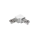 1- Connecteur en L monophasé DESIGNLINE, blanche
