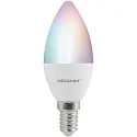 Lampe en forme de bougie LED MATTER C35 RGB+CCT+DIM CCT Switch, RGBW, contrôlable par Matter C35 terne E14 4