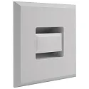 Luminaire d'encastrement mural TINA SQUARE angulaire, rotatif, direct / indirect, commutable IP22, blanche 