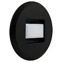 Luminaire d'encastrement mural TINA ROUND rond, rotatif, direct / indirect, commutable IP20, noir 