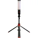 Megatron Lampe de travail HELFA DUO à 2 flammes, avec prise de courant IP54, rouge, noir  