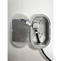 Megatron damp-proof luminaire ZELLA NEO oval, impact resistant, switchable, multipower IP54, grey 