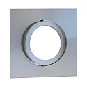 Plafonnier encastré DECOCLIC 68MM / GU10 + GU5.3 angulaire, pivotant GU10 IP20, aluminium, argent gradable