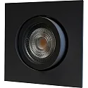 Boîtier intégré DECOCLIC 68MM / GU10 + GU5.3 angulaire, pivotant, noir mat