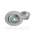 Downlight DECOCLIC rond, Dim-To-Warm IP23, argent gradable