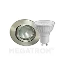 Downlight DECOCLIC rond, pivotant GU10 IP20, fer brossé 