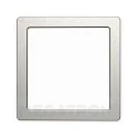 Decorative cover for PANO DIM CCT SQUARE, brushed steel, for 14 x 14cm (MT76114)