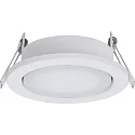 Lumière encastrée MEGATRON PLANEX GX53 IP20, blanche, laqué