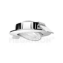 Lumière encastrée SLIMO DL inclinable IP20, argent  6W 450lm 3000K 38° 38° CRI 80