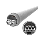 Megatron Lumière linéaire TIBIA 20W-60CM / 830-65 CCT Switch, résistant aux chocs, commutable, câblé en continu IP65