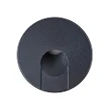 Luminaire d'encastrement mural  STAIR 68 SCCT rond IP40, noir mat gradable
