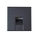 Luminaire d'encastrement mural  STAIR 68 SCCT angulaire IP40, noir mat gradable