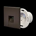 nobilé Luminaire d'encastrement mural  STAIR 68 SCCT angulaire IP40, noir mat gradable