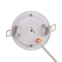 nobilé Downlight encastrable LED PANEL FLAT 85 R SCCT MP rond, CCT Switch, commutable, multipower IP44, blanche 