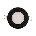 Downlight encastrable LED PANEL FLAT 85 R SCCT MP rond, CCT Switch, commutable, multipower IP44, noir 