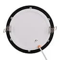 nobilé Downlight encastrable LED PANEL FLAT 170 R SCCT MP rond, CCT Switch, commutable, multipower IP44, noir 