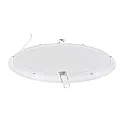 nobilé Downlight encastrable LED PANEL FLAT 300 R 830 350MA PRISM rond, UGR < 19, bloc d'alimentation exclusif IP20, blanche gradable