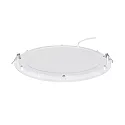 nobilé Downlight encastrable LED PANEL FLAT 300 R 830 350MA PRISM rond, UGR < 19, bloc d'alimentation exclusif IP20, blanche gradable