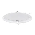 nobilé Downlight encastrable LED PANEL FLAT 300 R 830 350MA PRISM rond, UGR < 19, bloc d'alimentation exclusif IP20, blanche gradable