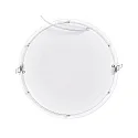 nobilé Downlight encastrable LED PANEL FLAT 300 R 830 350MA PRISM rond, UGR < 19, bloc d'alimentation exclusif IP20, blanche gradable