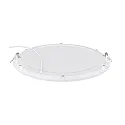 nobilé Downlight encastrable LED PANEL FLAT 300 R 830 350MA PRISM rond, UGR < 19, bloc d'alimentation exclusif IP20, blanche gradable