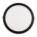 Downlight encastrable LED PANEL FLAT 300 R SCCT MP rond, CCT Switch, commutable, multipower IP44, noir 