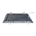 nobilé recessed downlight LED PANEL FLAT 300 Q 840 350MA PRISM square, UGR < 19, excl. LED driver IP20, mat, titanium dimmable