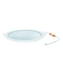 recessed downlight LED PANEL FLAT 300 R SCCT 350MA PRISM round, CCT Switch, UGR < 19, excl. LED driver IP20, black dimmable
